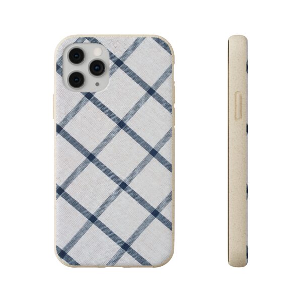 Phone Cases - Navy Blue Diamond Plaid Design