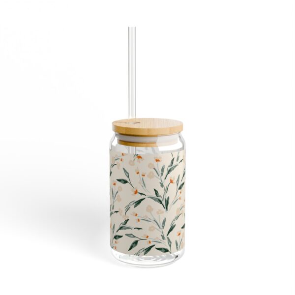 Floral Sipper Glass, 16oz - Image 4