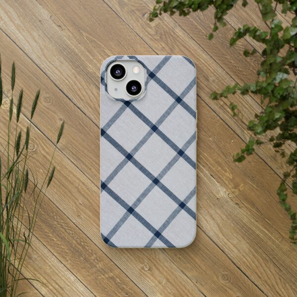 Phone Cases - Navy Blue Diamond Plaid Design - Image 7