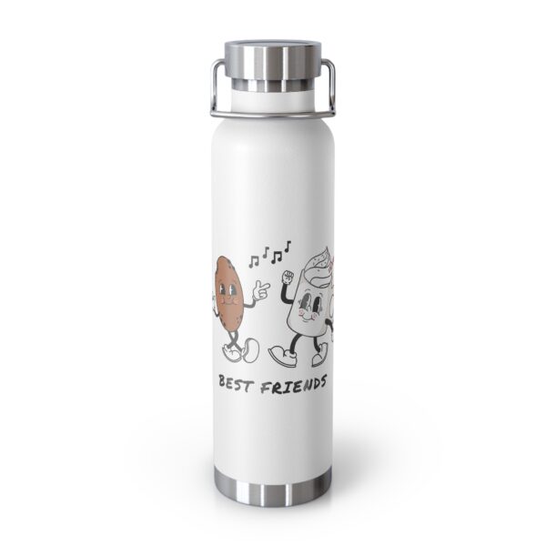 Water Bottle - Best Friends Design, 22oz Copper Vacuum Insulated