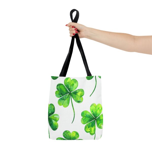 Green Flower Tote Bag - Image 4