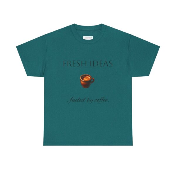 Coffee Lover Unisex Tee - 'Fresh ideas, fueled by coffee' - Image 45