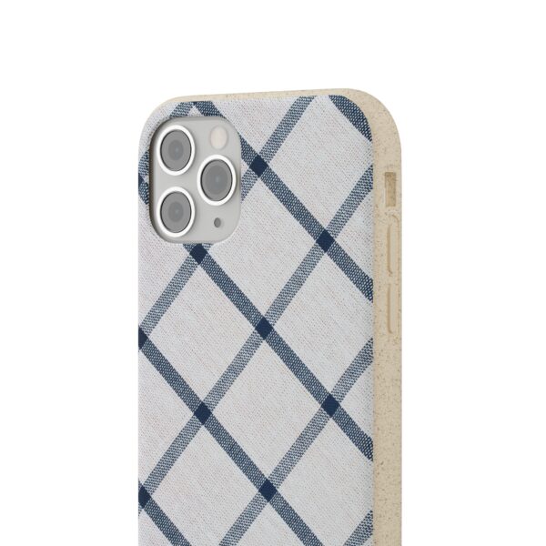 Phone Cases - Navy Blue Diamond Plaid Design - Image 4