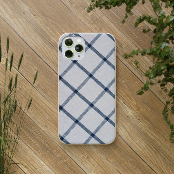 Phone Cases - Navy Blue Diamond Plaid Design - Image 3