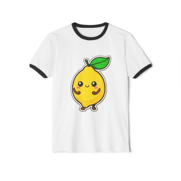 Lemon Cartoon Unisex Ringer T-Shirt - Image 13