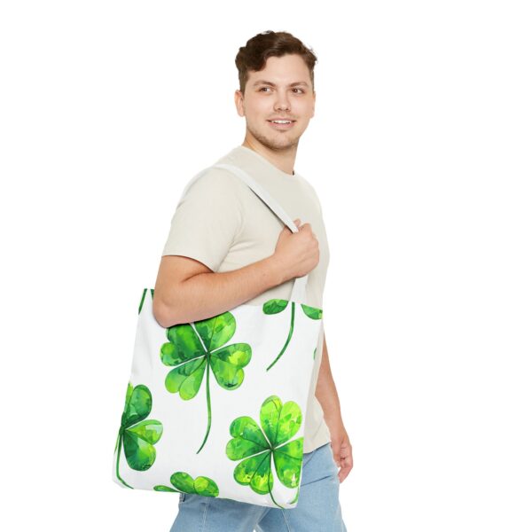 Green Flower Tote Bag - Image 23