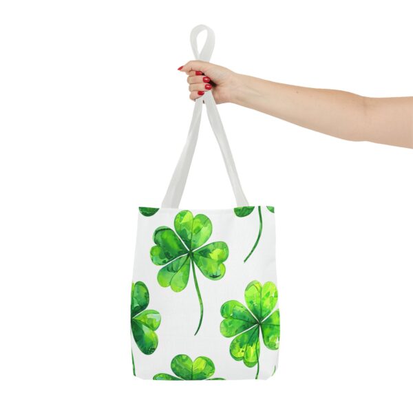 Green Flower Tote Bag - Image 8