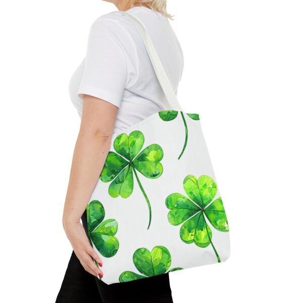 Green Flower Tote Bag - Image 20