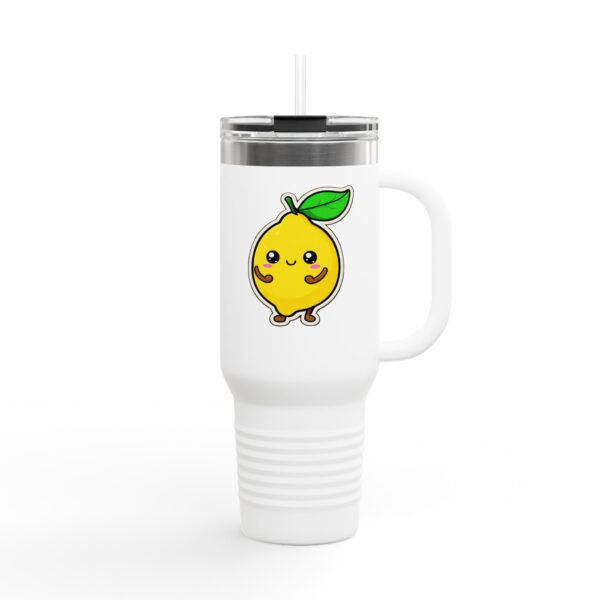 Lemon Cartoon Insulated Travel Mug, 40oz - Image 2