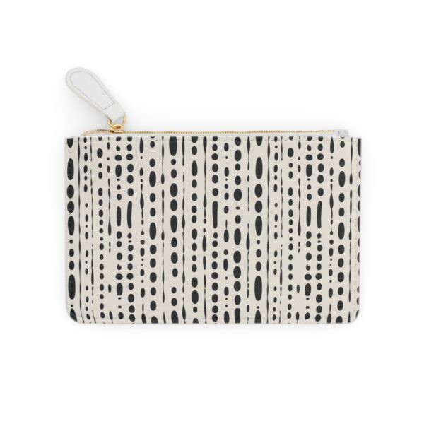 Chic Monochrome Pattern Mini Clutch Bag - Image 2