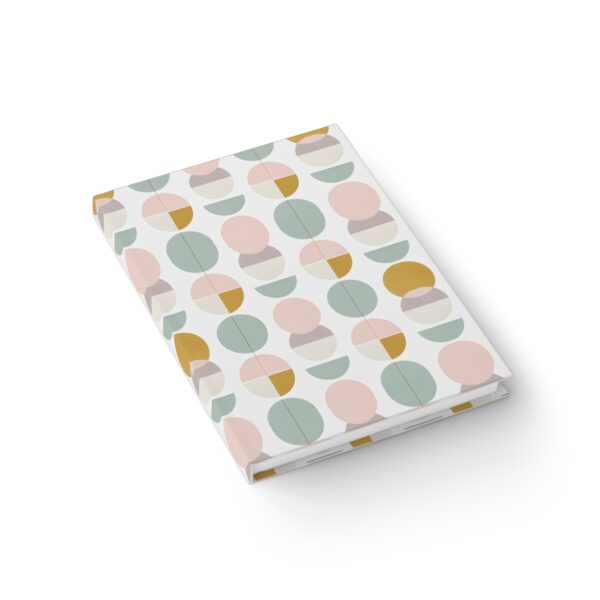 Pastel Geometric Hardcover Notebook ,128 blank pages ,One size: 5" x 7" - Image 3