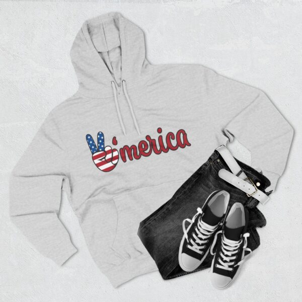 Three-Panel Fleece Hoodie - Image 3