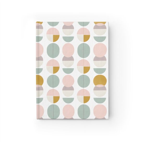 Pastel Geometric Hardcover Notebook ,128 blank pages ,One size: 5" x 7"