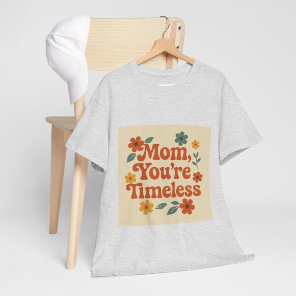 Timeless Mom Unisex Heavy Cotton Tee - Floral Design Gift for Mother's Day - Image 17