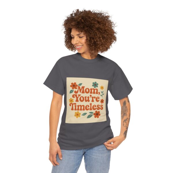 Timeless Mom Unisex Heavy Cotton Tee - Floral Design Gift for Mother's Day - Image 82