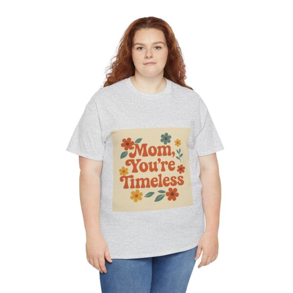 Timeless Mom Unisex Heavy Cotton Tee - Floral Design Gift for Mother's Day - Image 18