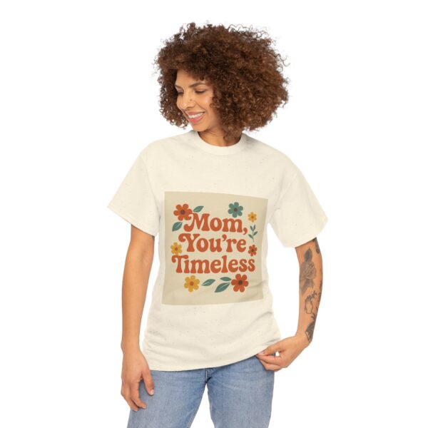 Timeless Mom Unisex Heavy Cotton Tee - Floral Design Gift for Mother's Day - Image 55