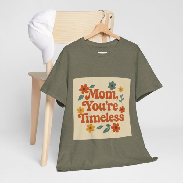 Timeless Mom Unisex Heavy Cotton Tee - Floral Design Gift for Mother's Day - Image 64