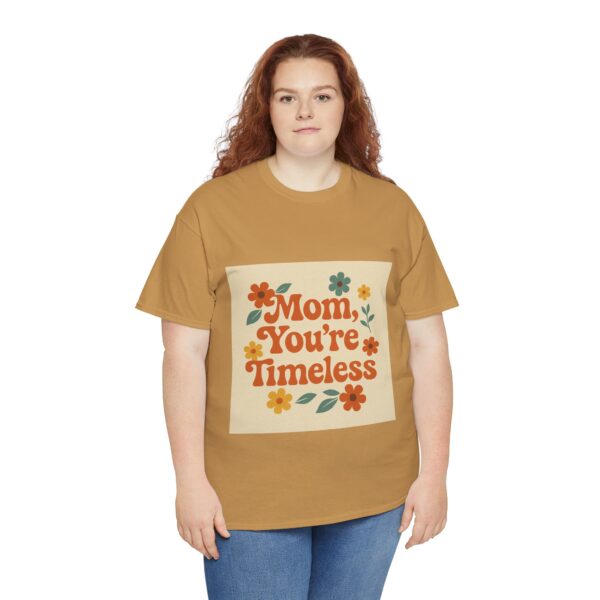 Timeless Mom Unisex Heavy Cotton Tee - Floral Design Gift for Mother's Day - Image 37