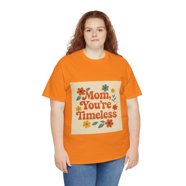 Timeless Mom Unisex Heavy Cotton Tee - Floral Design Gift for Mother's Day - Image 45