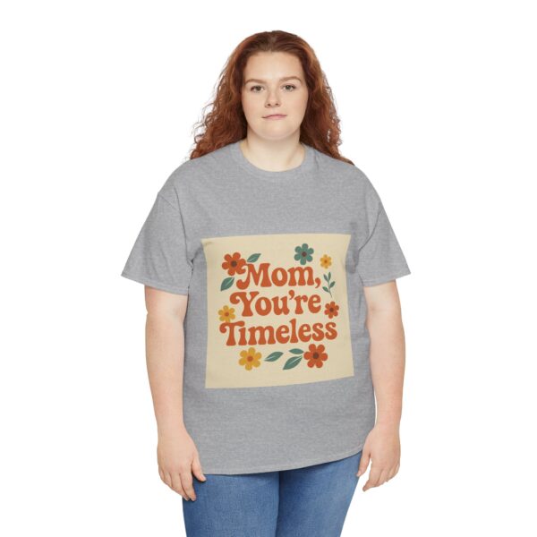 Timeless Mom Unisex Heavy Cotton Tee - Floral Design Gift for Mother's Day - Image 28