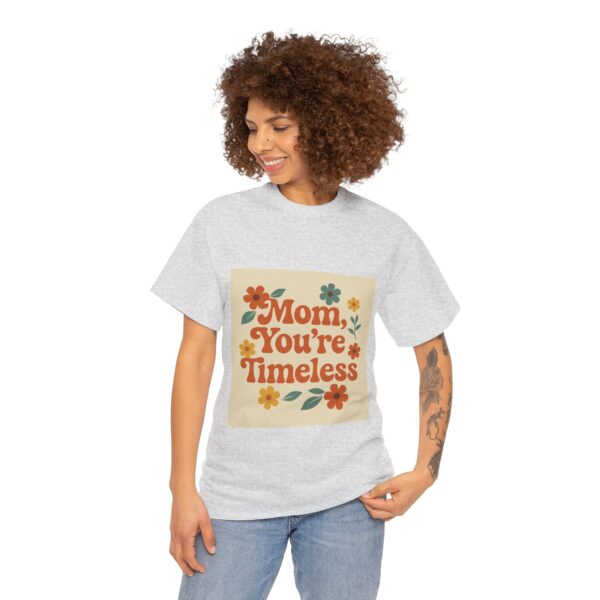 Timeless Mom Unisex Heavy Cotton Tee - Floral Design Gift for Mother's Day - Image 20
