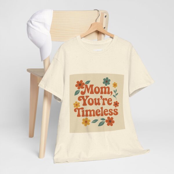 Timeless Mom Unisex Heavy Cotton Tee - Floral Design Gift for Mother's Day - Image 51