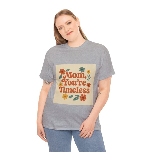 Timeless Mom Unisex Heavy Cotton Tee - Floral Design Gift for Mother's Day - Image 29