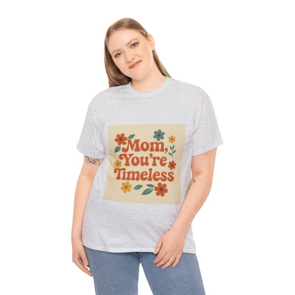 Timeless Mom Unisex Heavy Cotton Tee - Floral Design Gift for Mother's Day - Image 19
