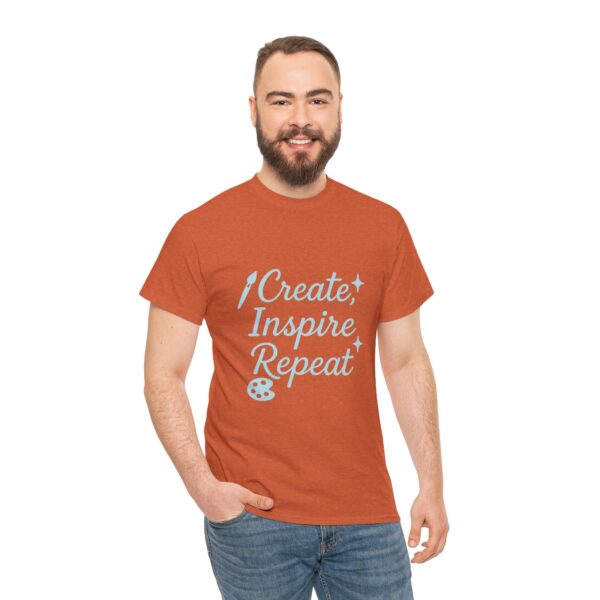 T-Shirt Create Inspire Repeat Unisex Tee - Image 8