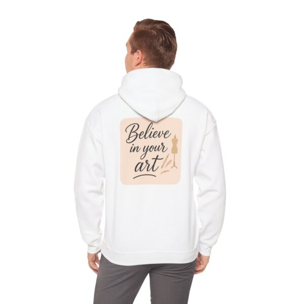Hooded Sweatshirt - Believe in Your Art Design - Image 6