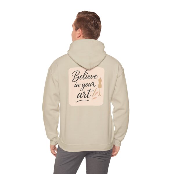 Hooded Sweatshirt - Believe in Your Art Design - Image 26