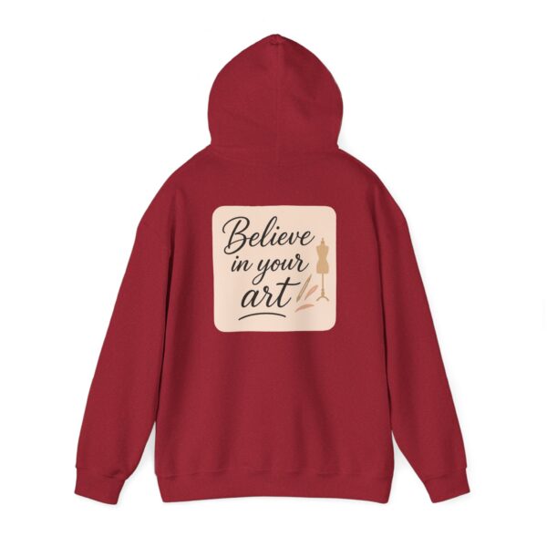 Hooded Sweatshirt - Believe in Your Art Design - Image 82