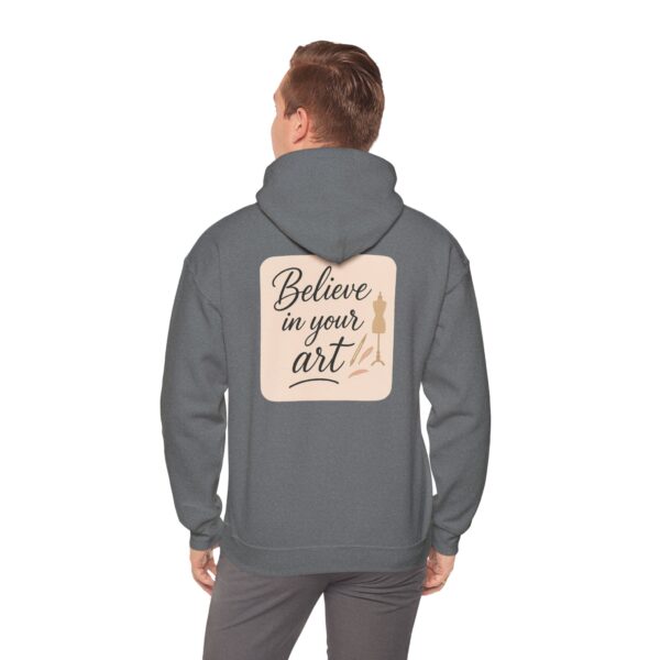 Hooded Sweatshirt - Believe in Your Art Design - Image 45