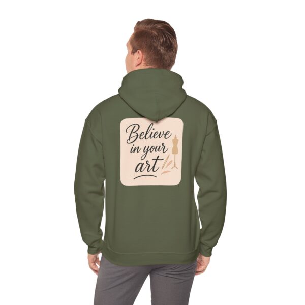 Hooded Sweatshirt - Believe in Your Art Design - Image 38