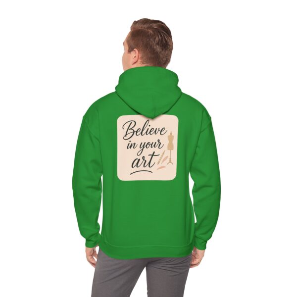 Hooded Sweatshirt - Believe in Your Art Design - Image 51