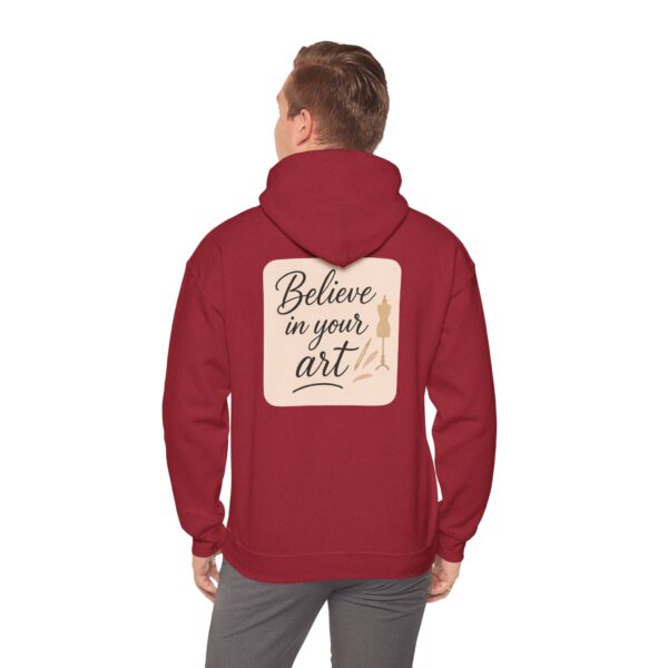 Hooded Sweatshirt - Believe in Your Art Design - Image 85
