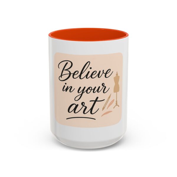 Artistic Mugs - 'Believe In Your Art' Design - Image 76
