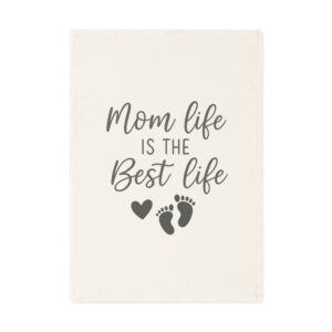 Mom Life Cotton Tea Towel - Ideal Kitchen Gift for Mothers, Loving Home Decor, Baby Showers