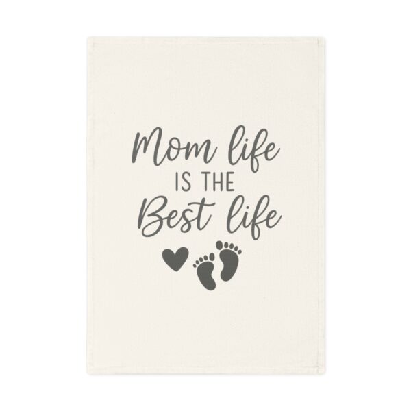 Mom Life Cotton Tea Towel - Ideal Kitchen Gift for Mothers, Loving Home Decor, Baby Showers