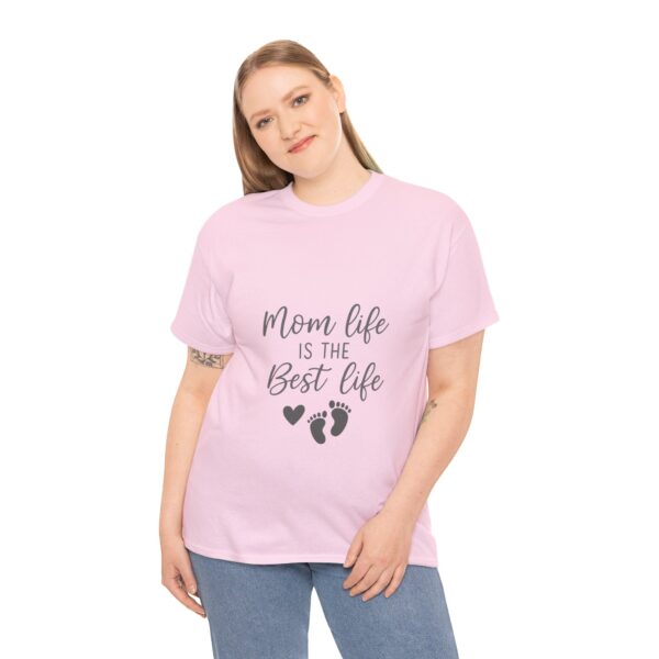 Mom Life Is The Best Life Unisex Heavy Cotton Tee - Image 100