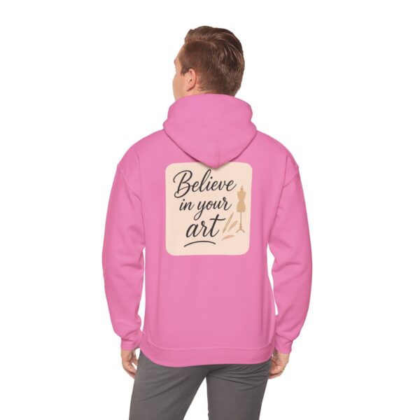 Hooded Sweatshirt - Believe in Your Art Design - Image 77