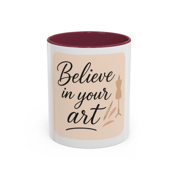 Artistic Mugs - 'Believe In Your Art' Design - Image 36