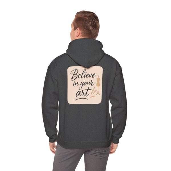 Hooded Sweatshirt - Believe in Your Art Design - Image 57