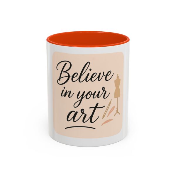 Artistic Mugs - 'Believe In Your Art' Design - Image 41