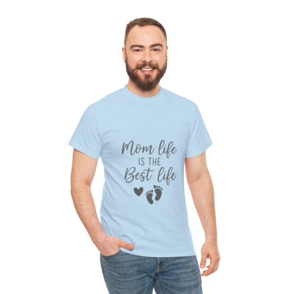 Mom Life Is The Best Life Unisex Heavy Cotton Tee - Image 91