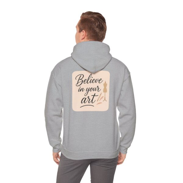 Hooded Sweatshirt - Believe in Your Art Design - Image 32