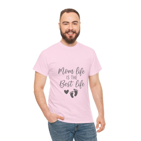 Mom Life Is The Best Life Unisex Heavy Cotton Tee - Image 99