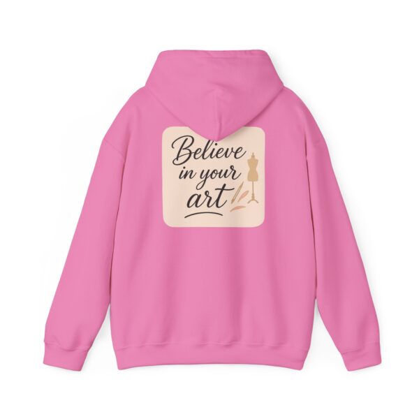 Hooded Sweatshirt - Believe in Your Art Design - Image 74