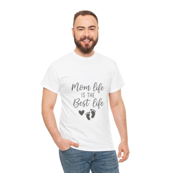 Mom Life Is The Best Life Unisex Heavy Cotton Tee - Image 7